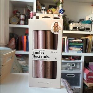 Kitsch Rosewood Jumbo Satin Flexi Rods 4pc Set